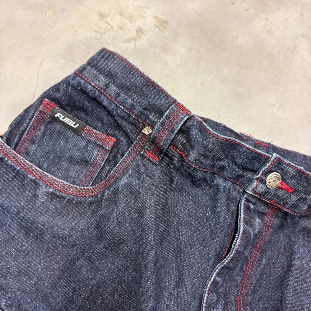 2000s y2k baggy FUBU double knees carpenter jeans